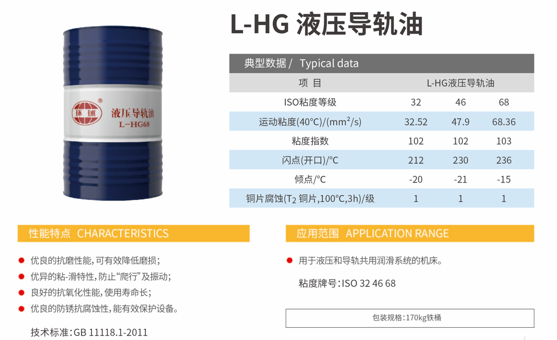 L-HG Hydraulic Way Oil specification 1