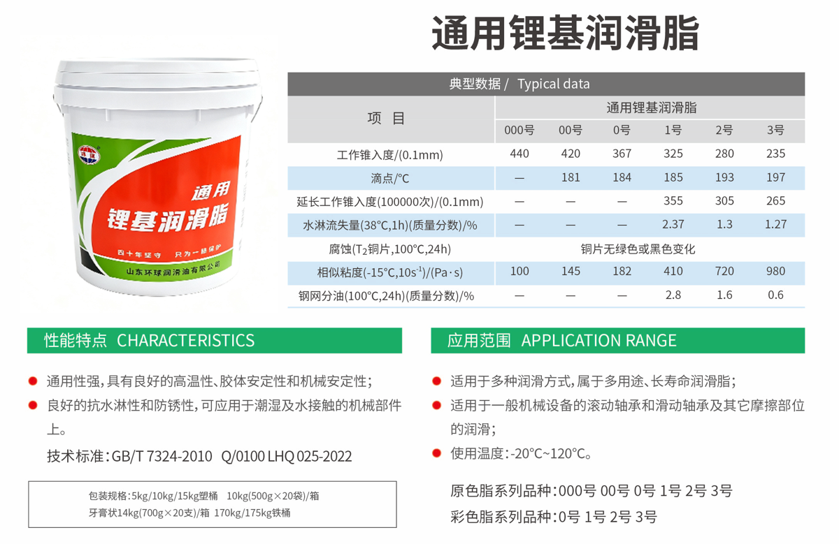 General-Purpose Lithium Grease specification 1